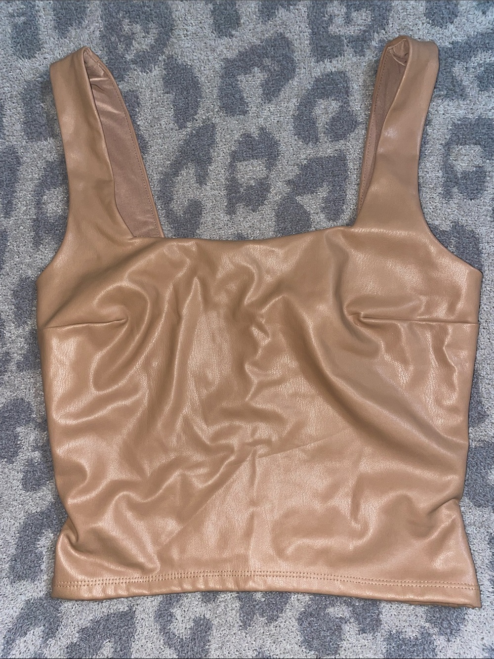 Express Faux Leather Tank Top